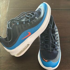 Nike Blue and Orange Air Max Sneakers